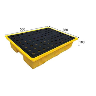 Khay nhựa chống tràn hóa chất 500 x 360 x 100 mm