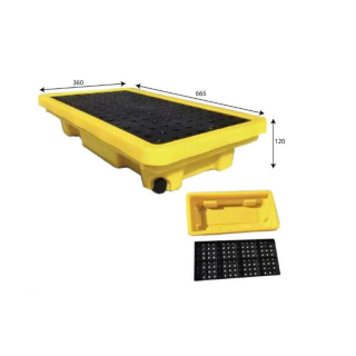 Khay nhựa chống tràn hóa chất 665 x 360 x120 mm