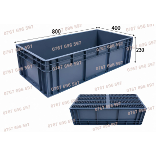 Khay nhựa ESD chống tĩnh điện (800x400x230)mm ±3%