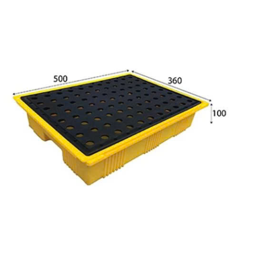 Khay nhựa chống tràn hóa chất 500 x 360 x 100 mm