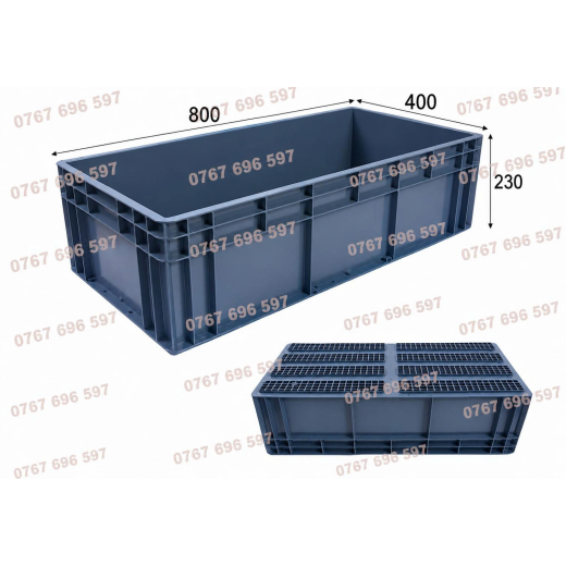 Khay nhựa ESD chống tĩnh điện (800x400x230)mm ±3%